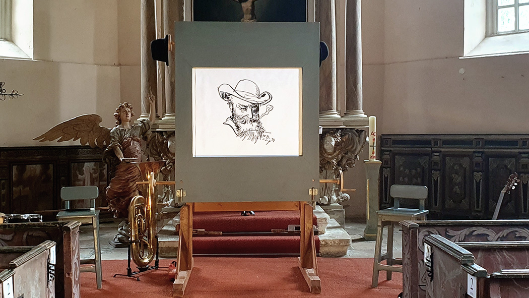 Auftritt Kurbeltheater in der Dorfkirche Großerkmannsdorf