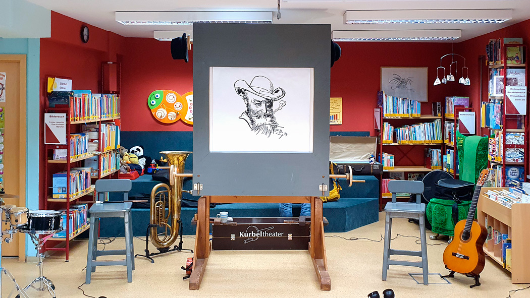 Auftritt Kurbeltheater am 01.10.2026 an der Bibliothek Blasewitz in Dresden